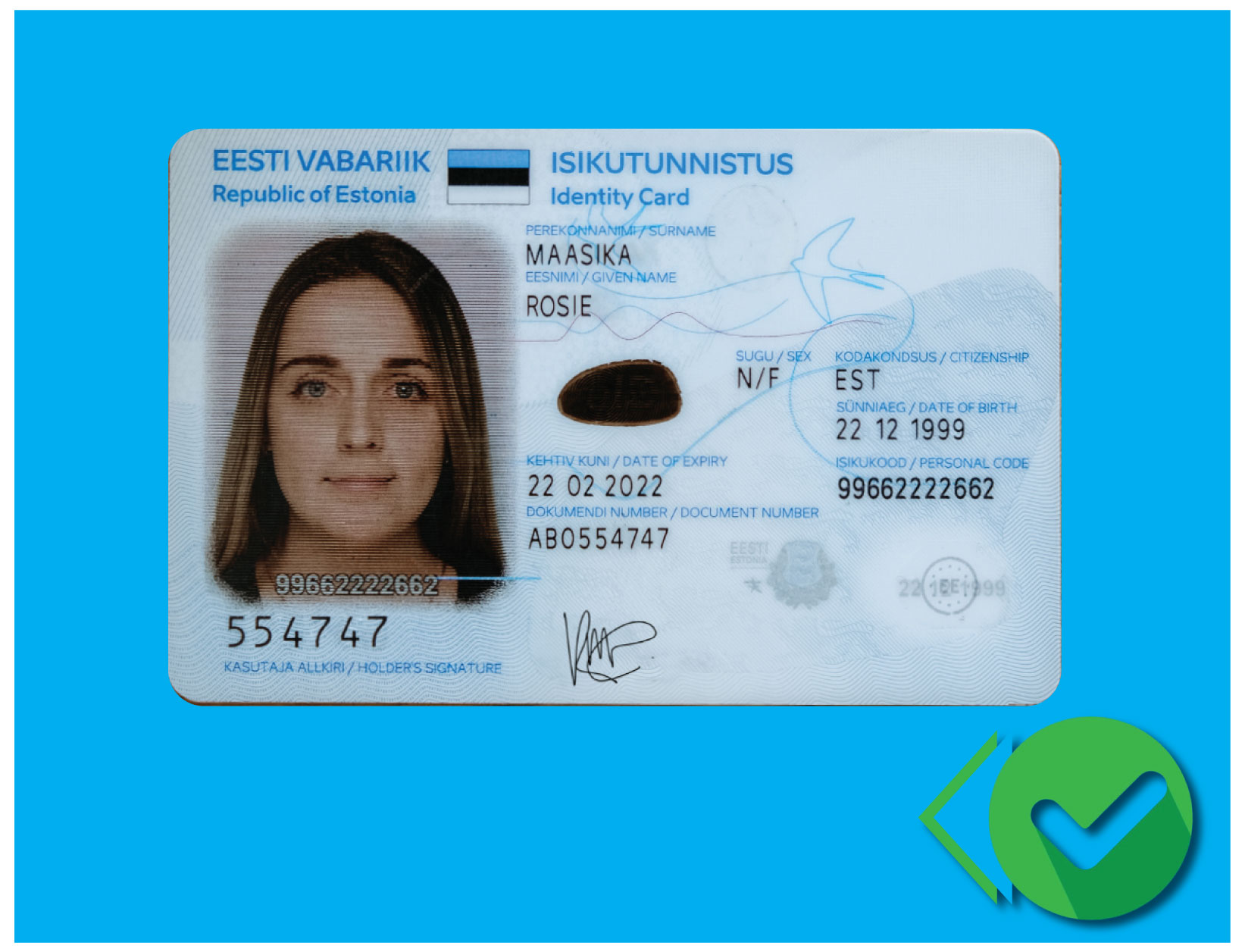 ID Front Sample 1